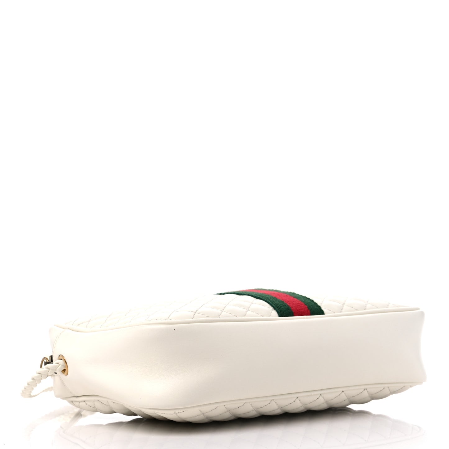Nappa Web Trapuntata Small GG Shoulder Bag White