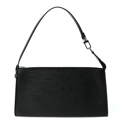 Louis Vuitton Epi Pochette Accessories 24 Black 1 of 9