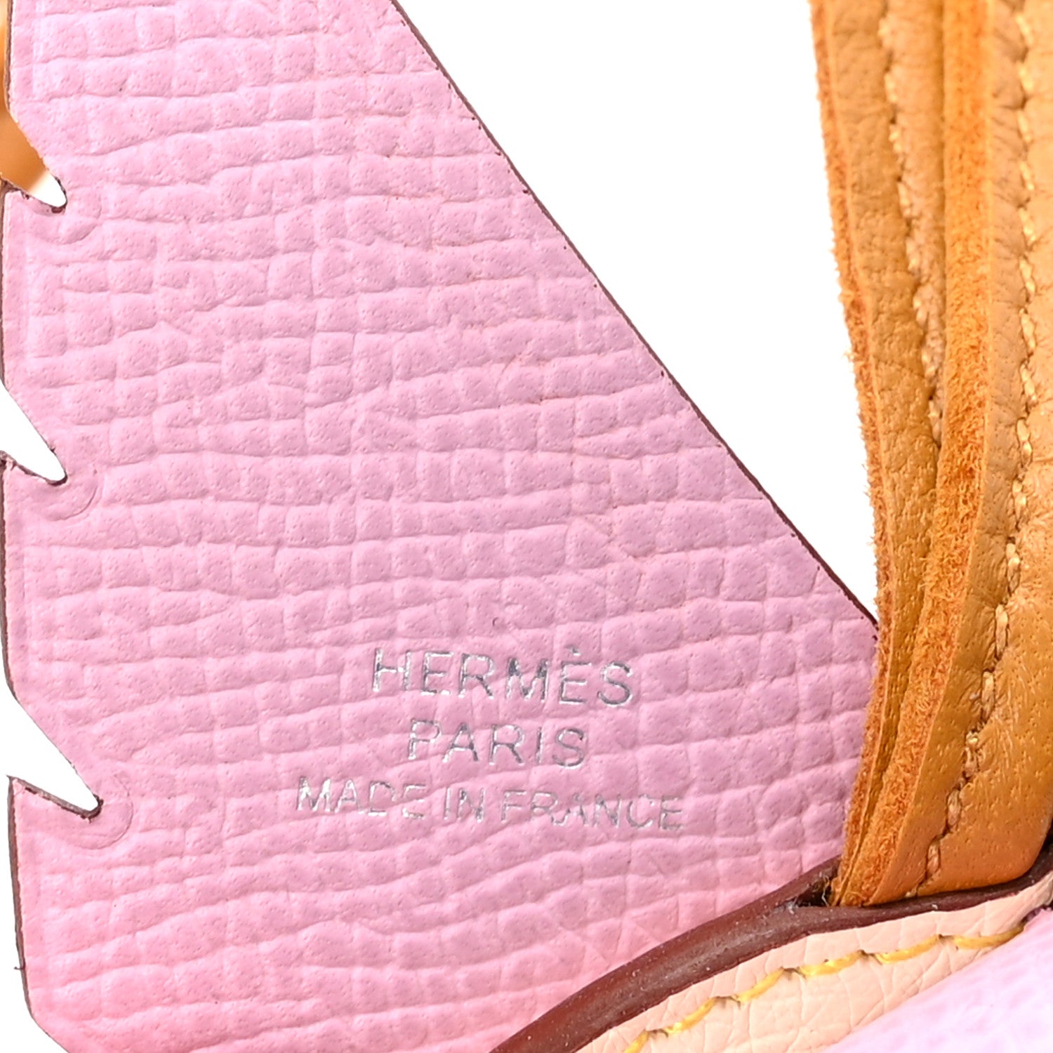 Hermes Ostrich Epsom Swift Birdy Bag Charm Mauve Sylvestre Nata Jaune Citron Magnolia Sesame 3 of 4