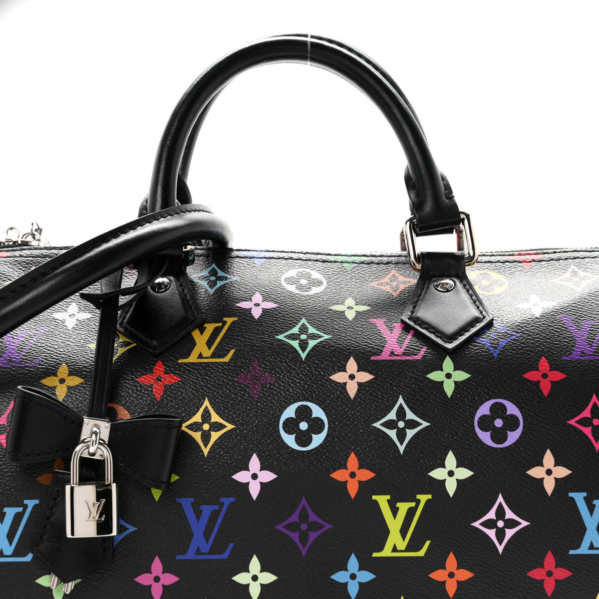 Louis Vuitton LV X TM Monogram Multicolor Speedy Soft 30 Black 7 of 9