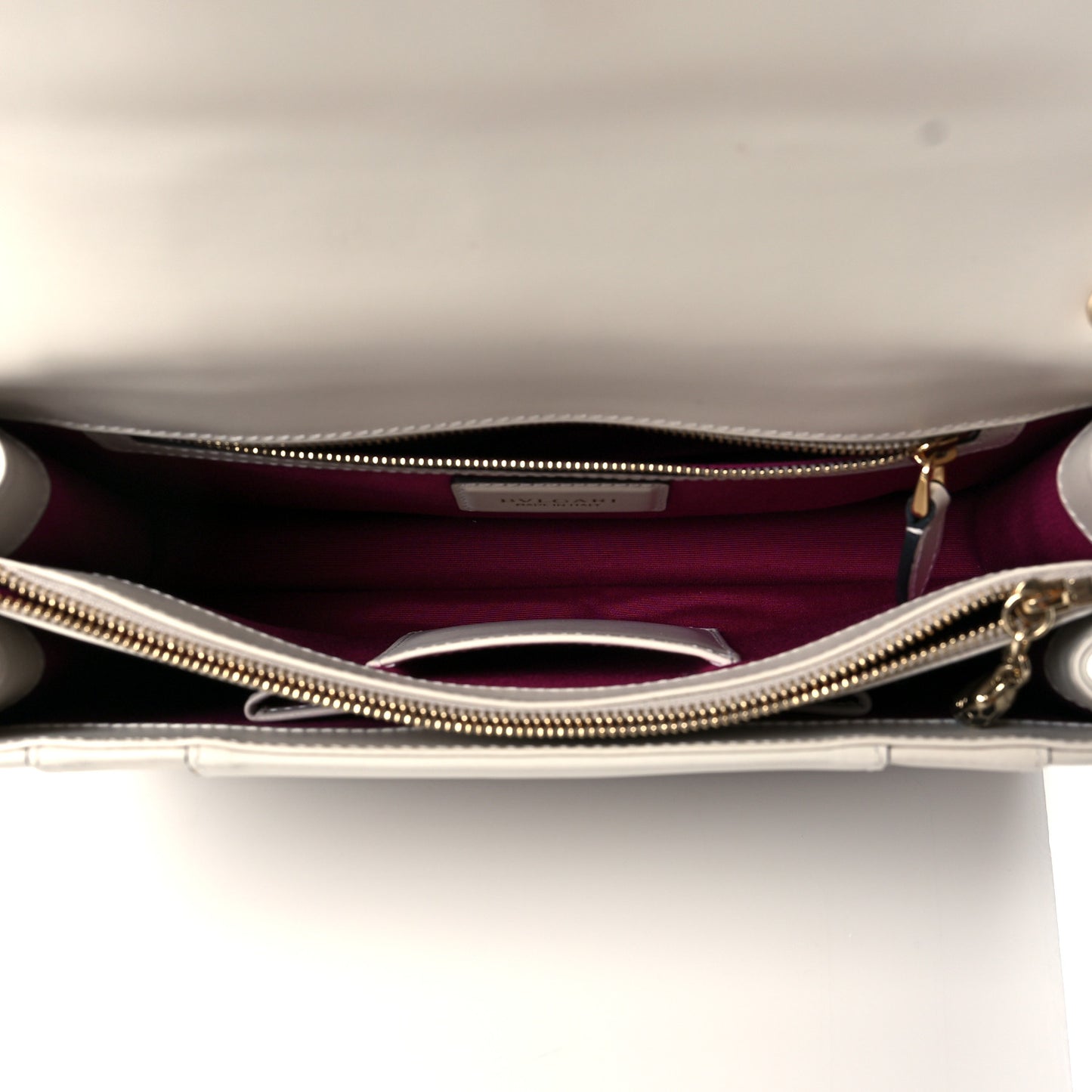 Calfskin Serpenti Forever Shoulder Bag White