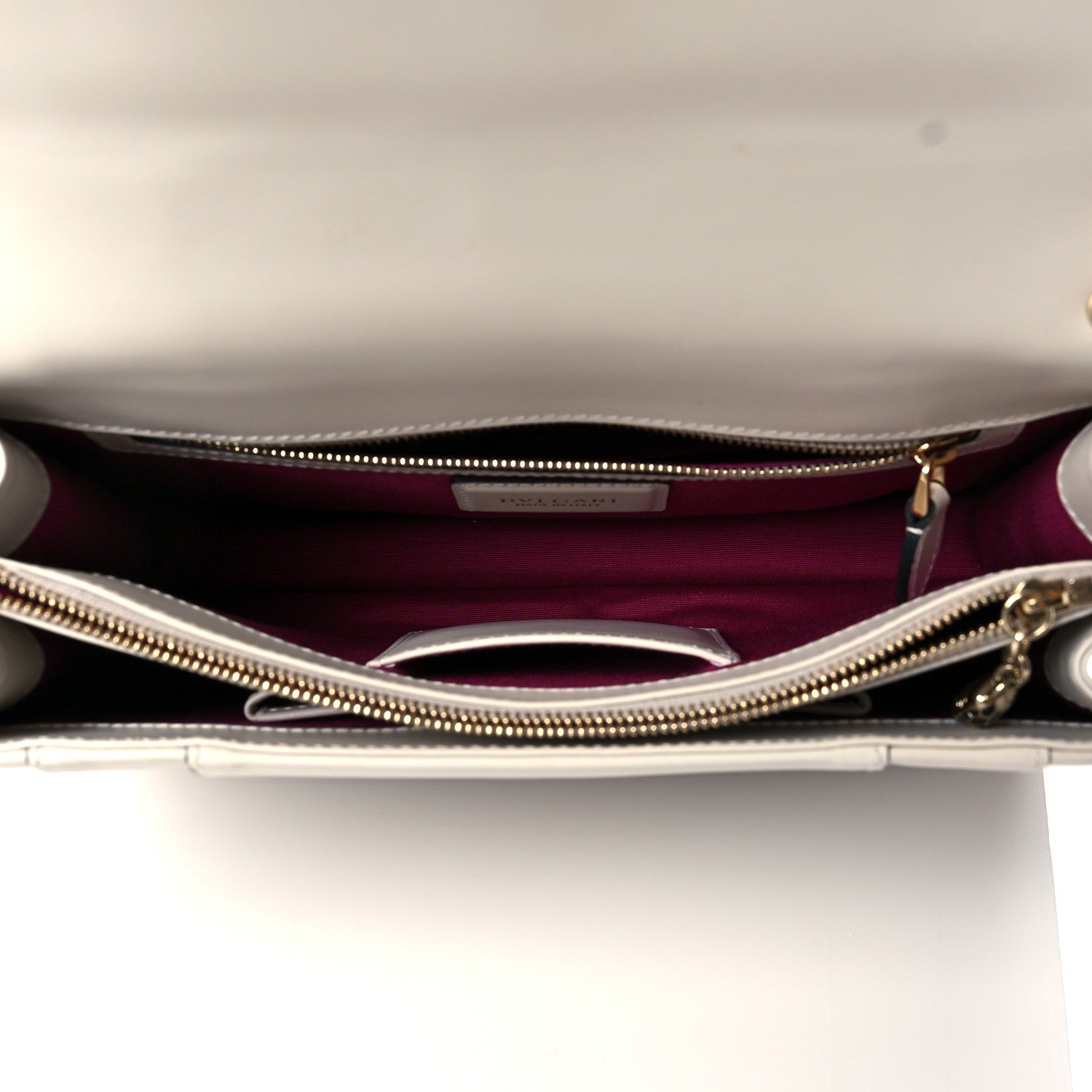 Bulgari Calfskin Serpenti Forever Shoulder Bag White 10 of 18