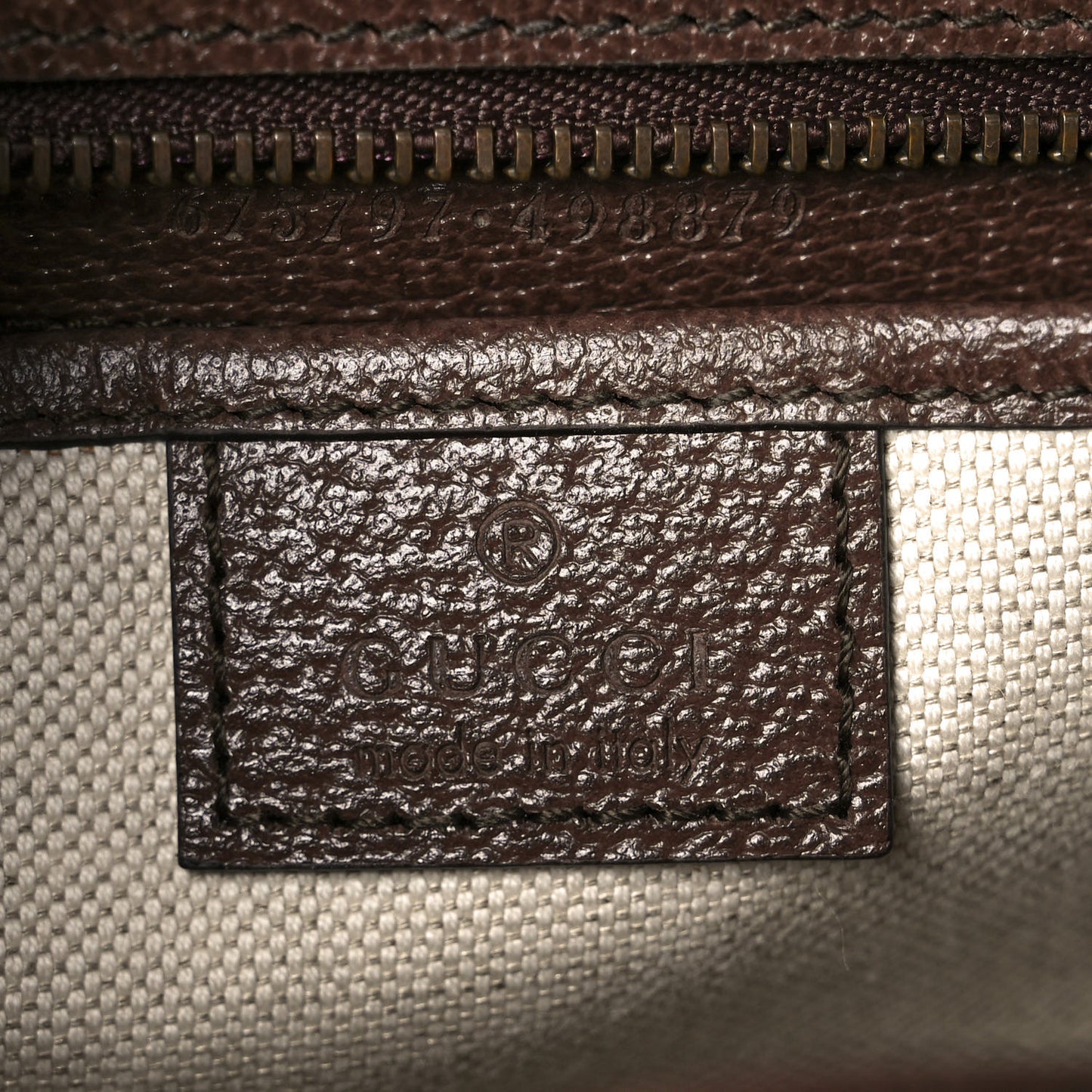 Monogram Jumbo GG Textured Dollar Calfskin Web Small Bamboo 1947 Top Handle Bag Camel Ebony New Acero