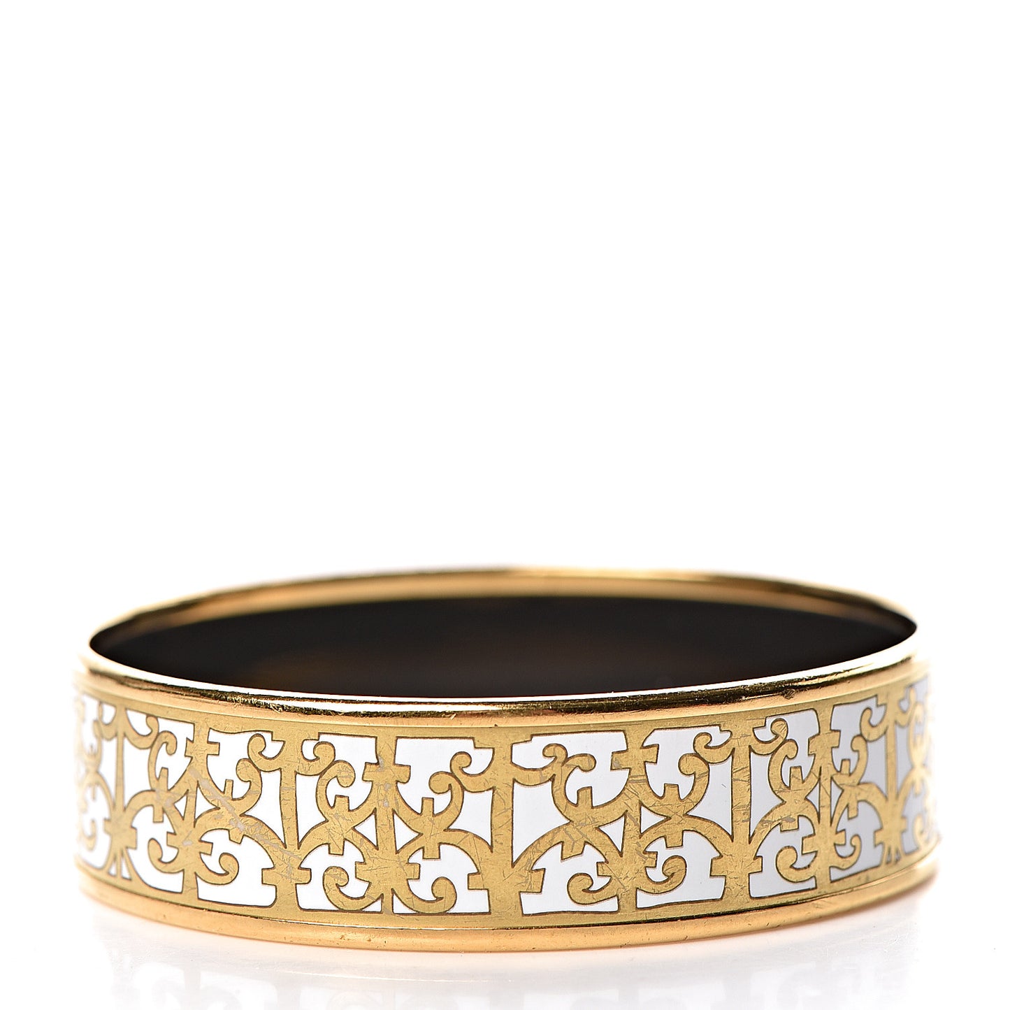 Enamel Printed Wide Balcons du Guadalquivir Bracelet 65 Gold