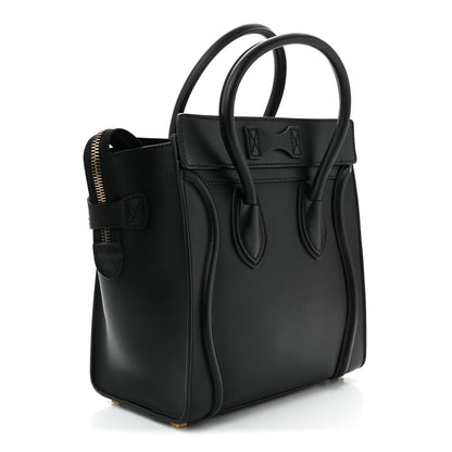 Celine Smooth Calfskin Micro Luggage Black 3 of 10
