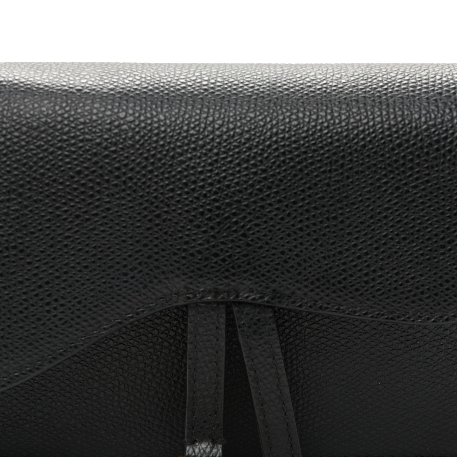 Christian Dior Grained Calfskin Saddle Belt Bag Black 7 of 9