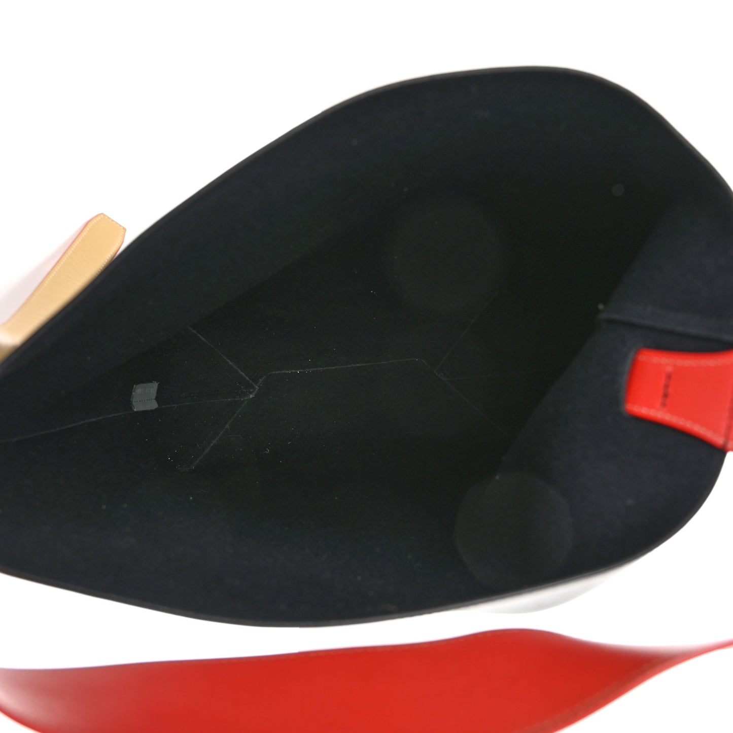 Shiny Smooth Calfskin Small Twisted Cabas Kohl Cloud