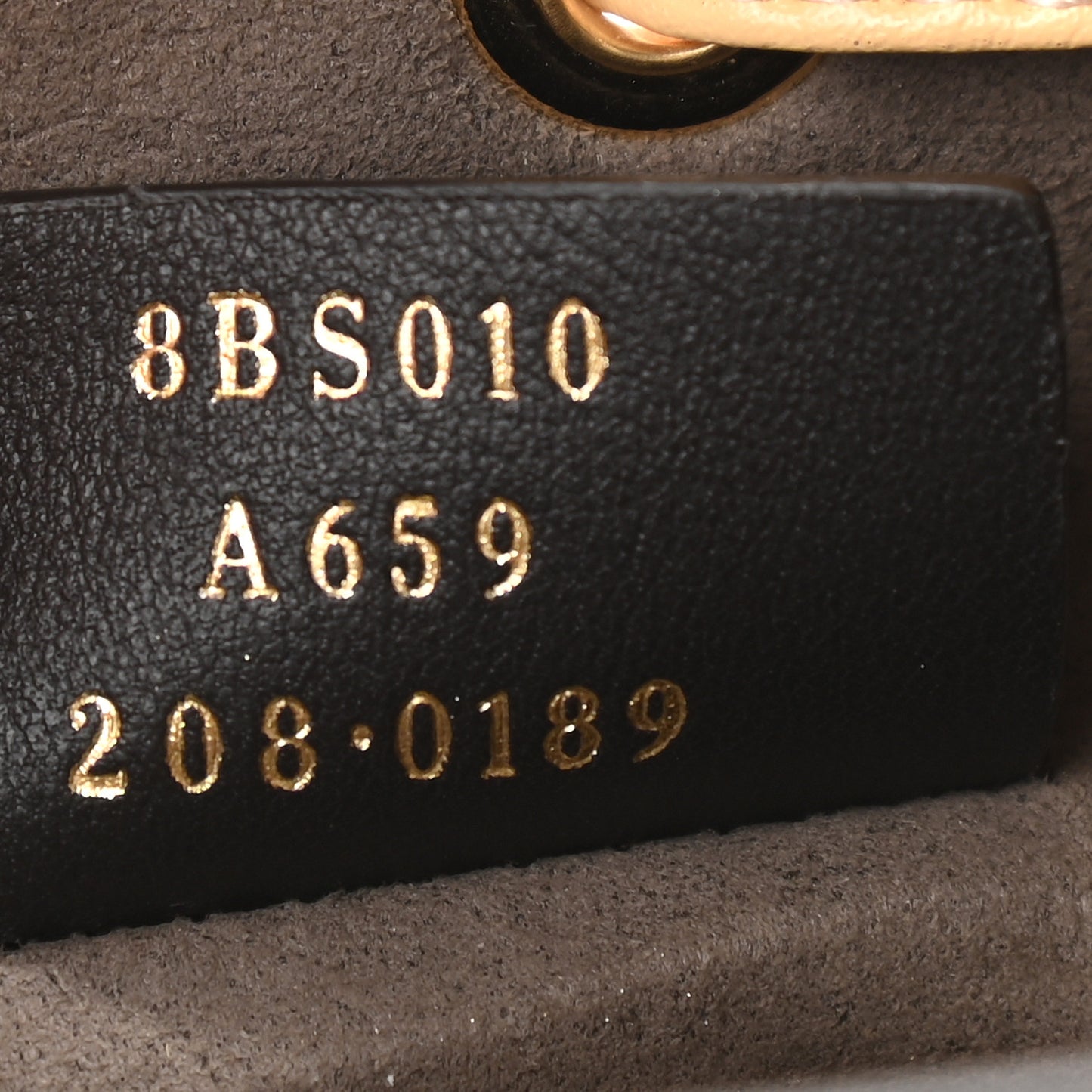 Vitello Liberty F is Fendi Bi-Color FF 1974 Embossed Mini Mon Tresor Bucket Bag Savana Lollypop