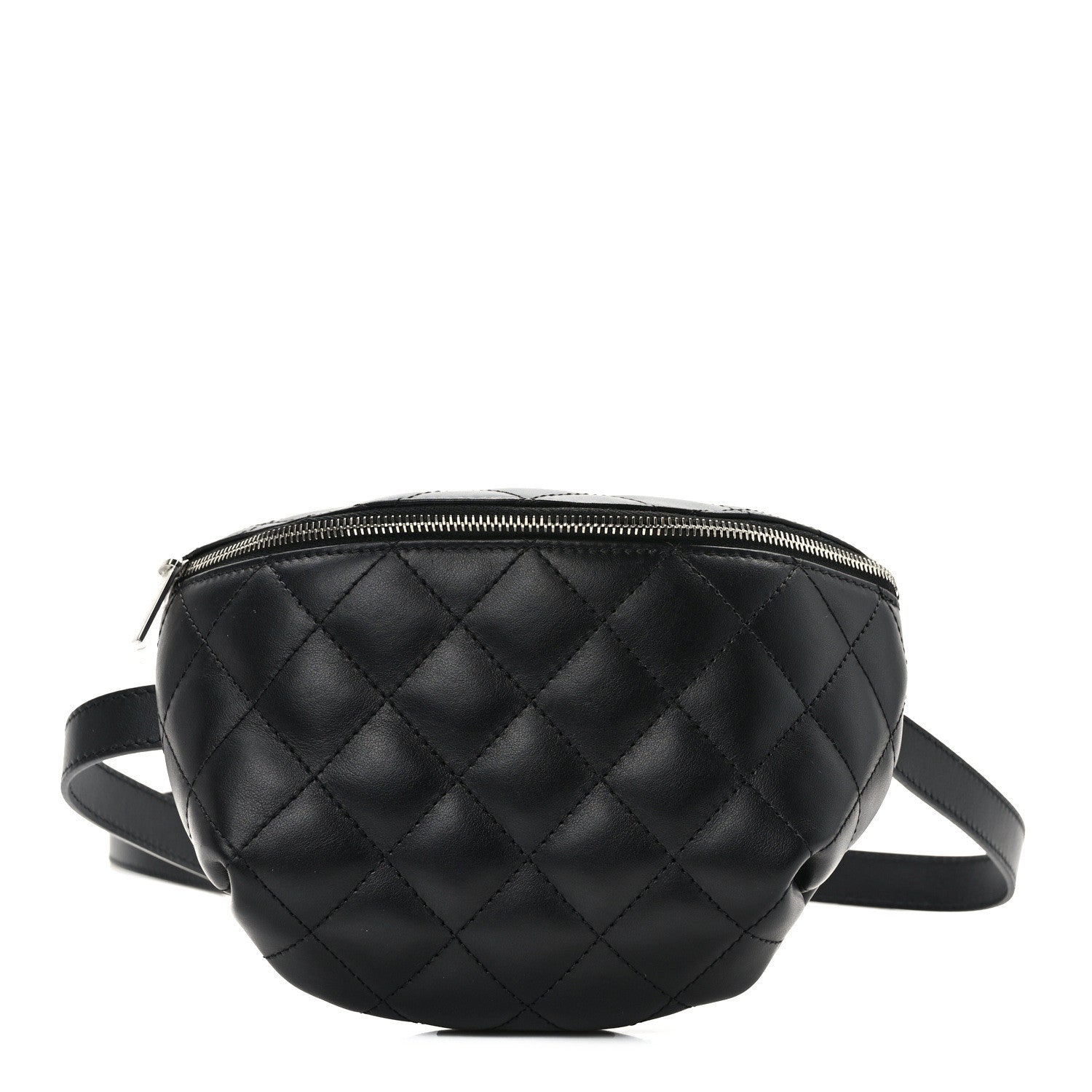 Chanel Calfskin Quilted Waist Belt Bag Black 1 of 10