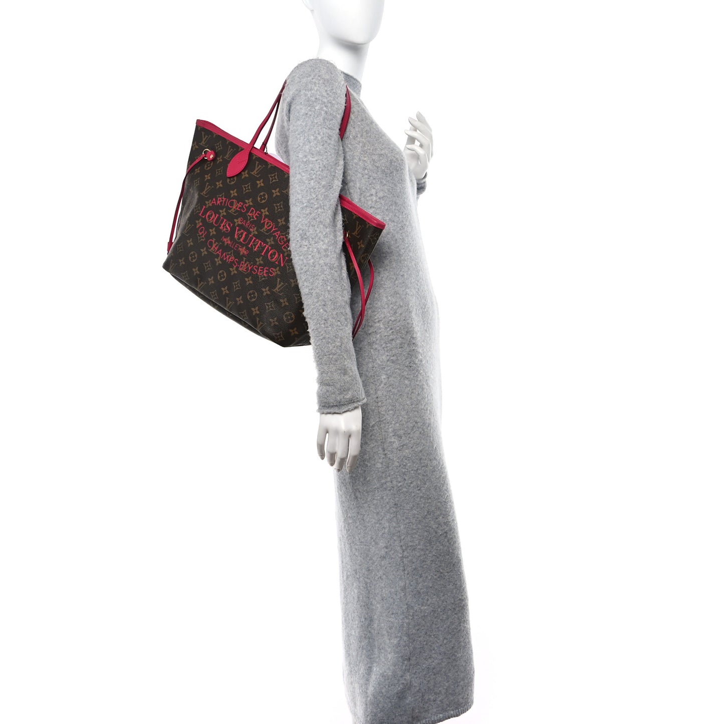 Monogram Articles de Voyage Ikat Neverfull MM Rose Indien
