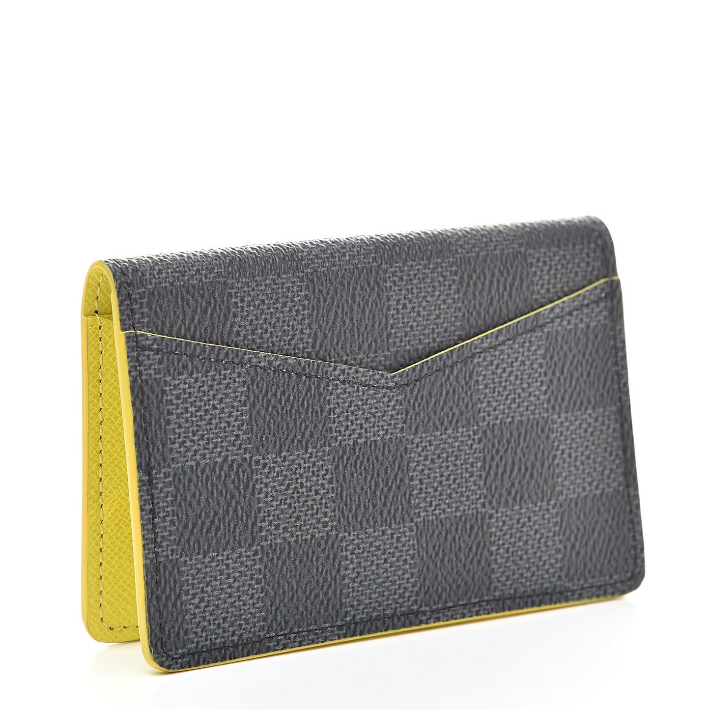 Damier Graphite Logo Pocket Organizer Yellow