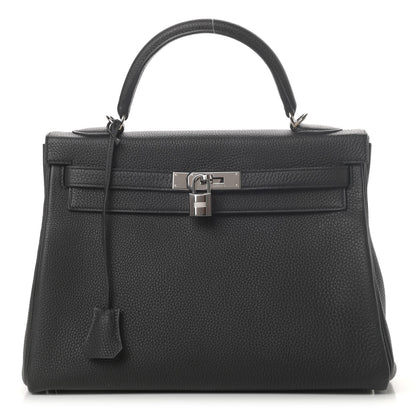 Hermes Togo Kelly Retourne 32 Black 1 of 11