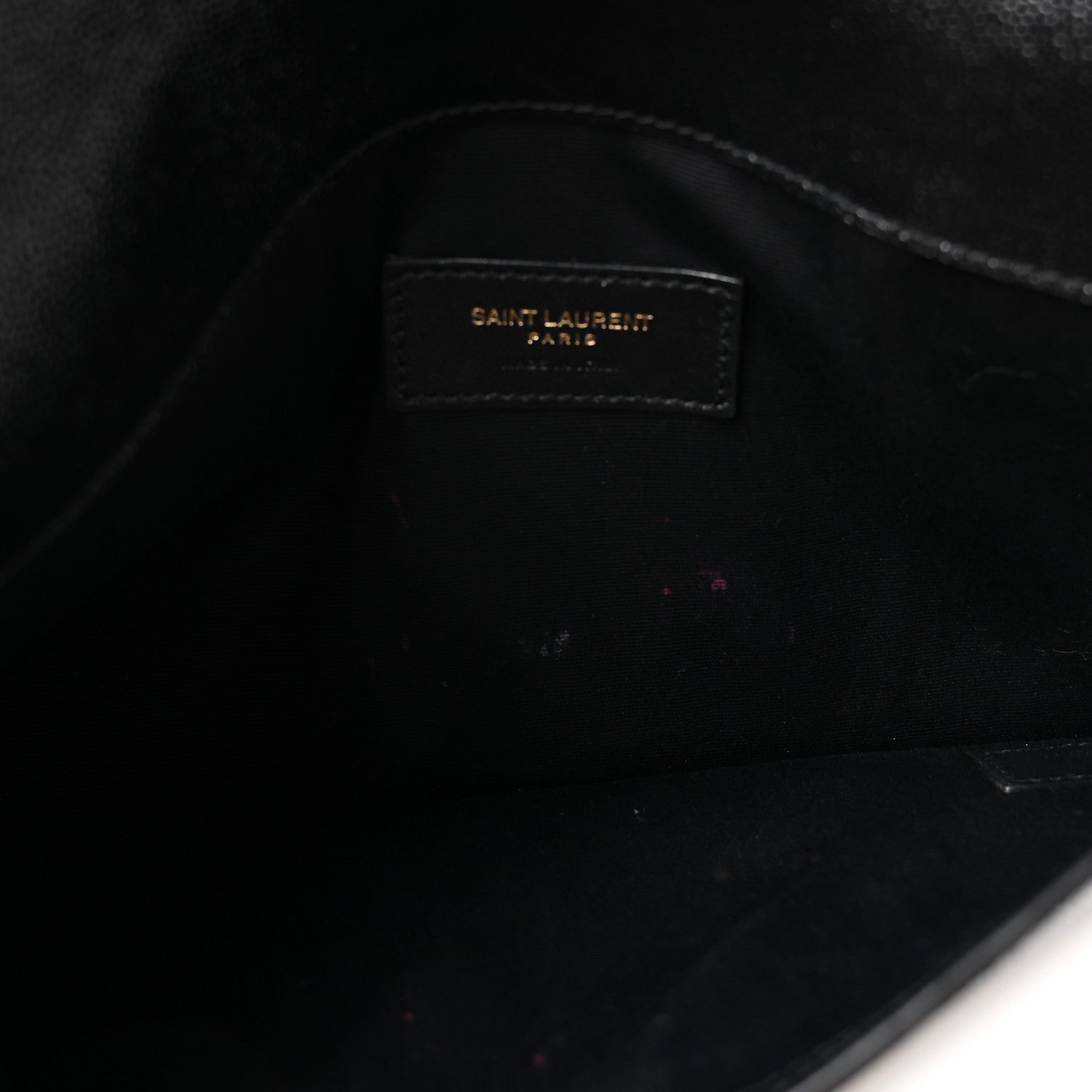 Saint Laurent Grain De Poudre Uptown Pouch Black 5 of 9