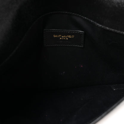 Saint Laurent Grain De Poudre Uptown Pouch Black 5 of 9