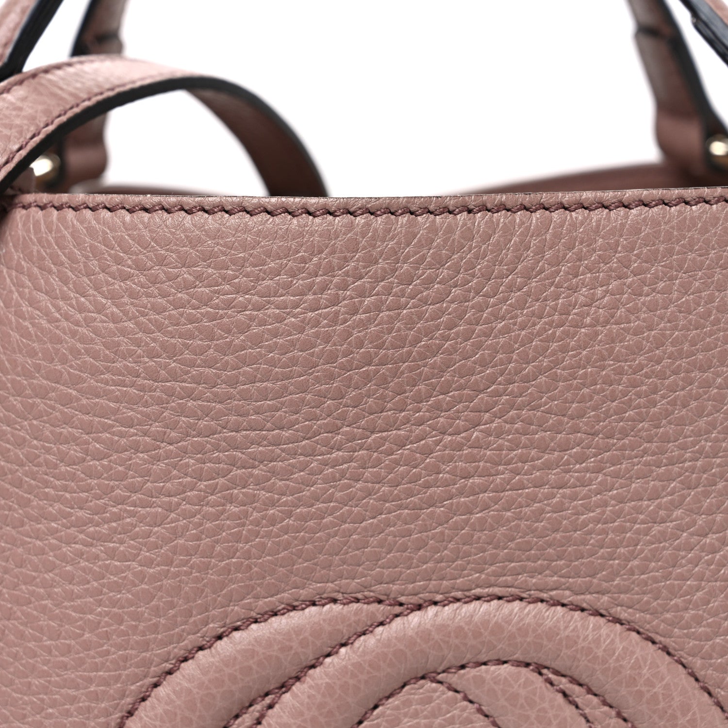 Gucci Pebbled Calfskin Small Soho Shoulder Bag Light Pink 8 of 11