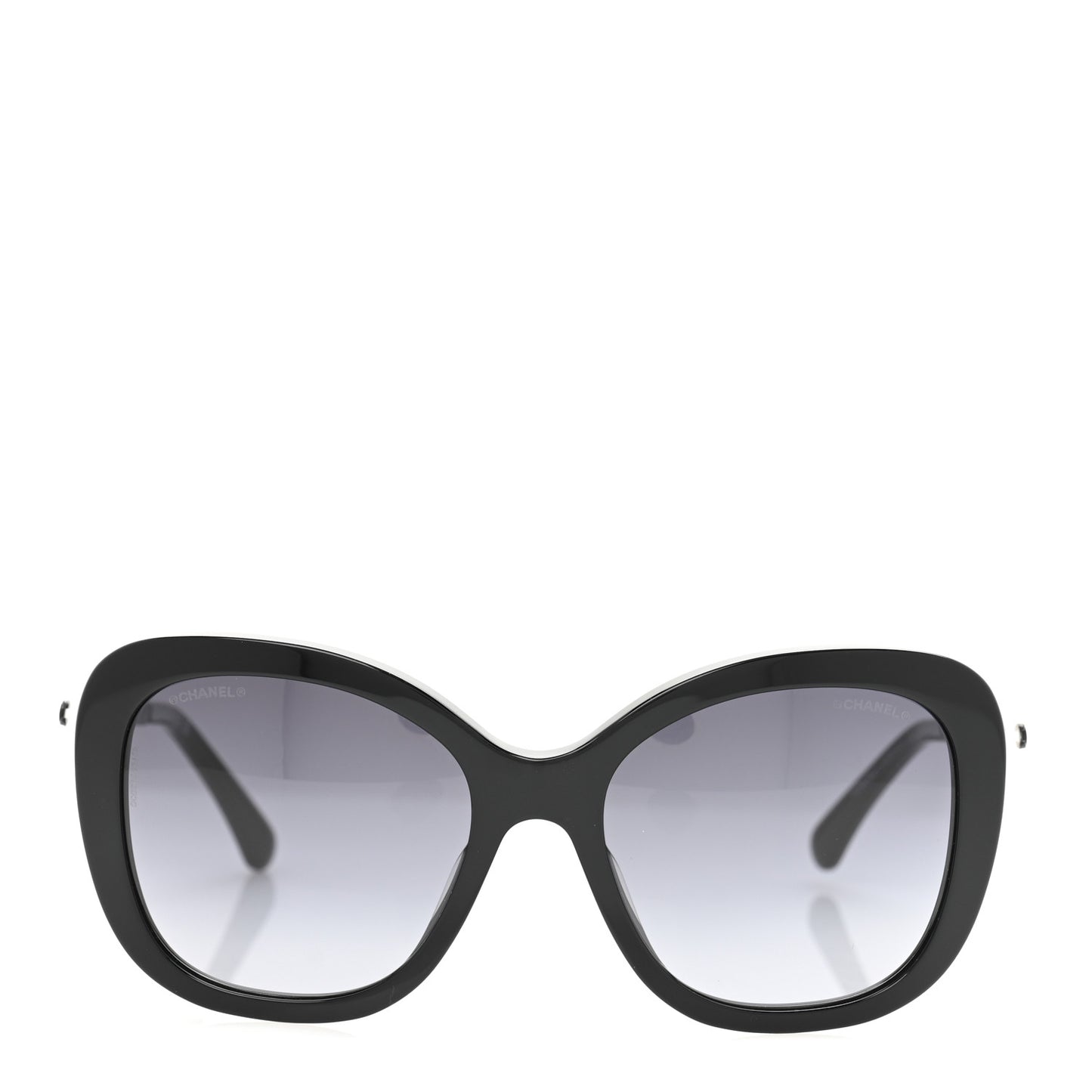 Acetate Butterfly Winter Pearl Sunglasses 5339-H-A Black