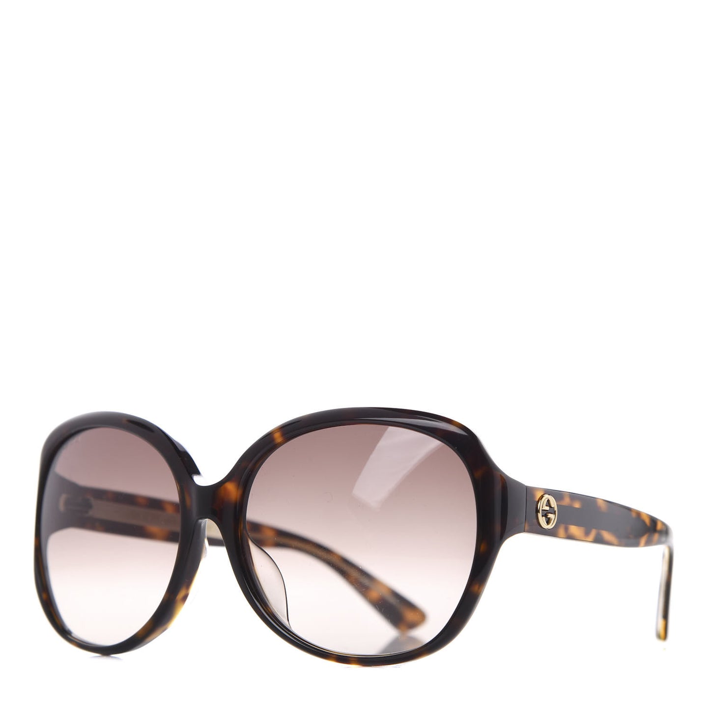 Acetate Oversized Round Sunglasses GG0080SK Tortoiseshell