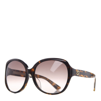 Gucci Acetate Oversized Round Sunglasses GG0080SK Tortoiseshell 1 of 8