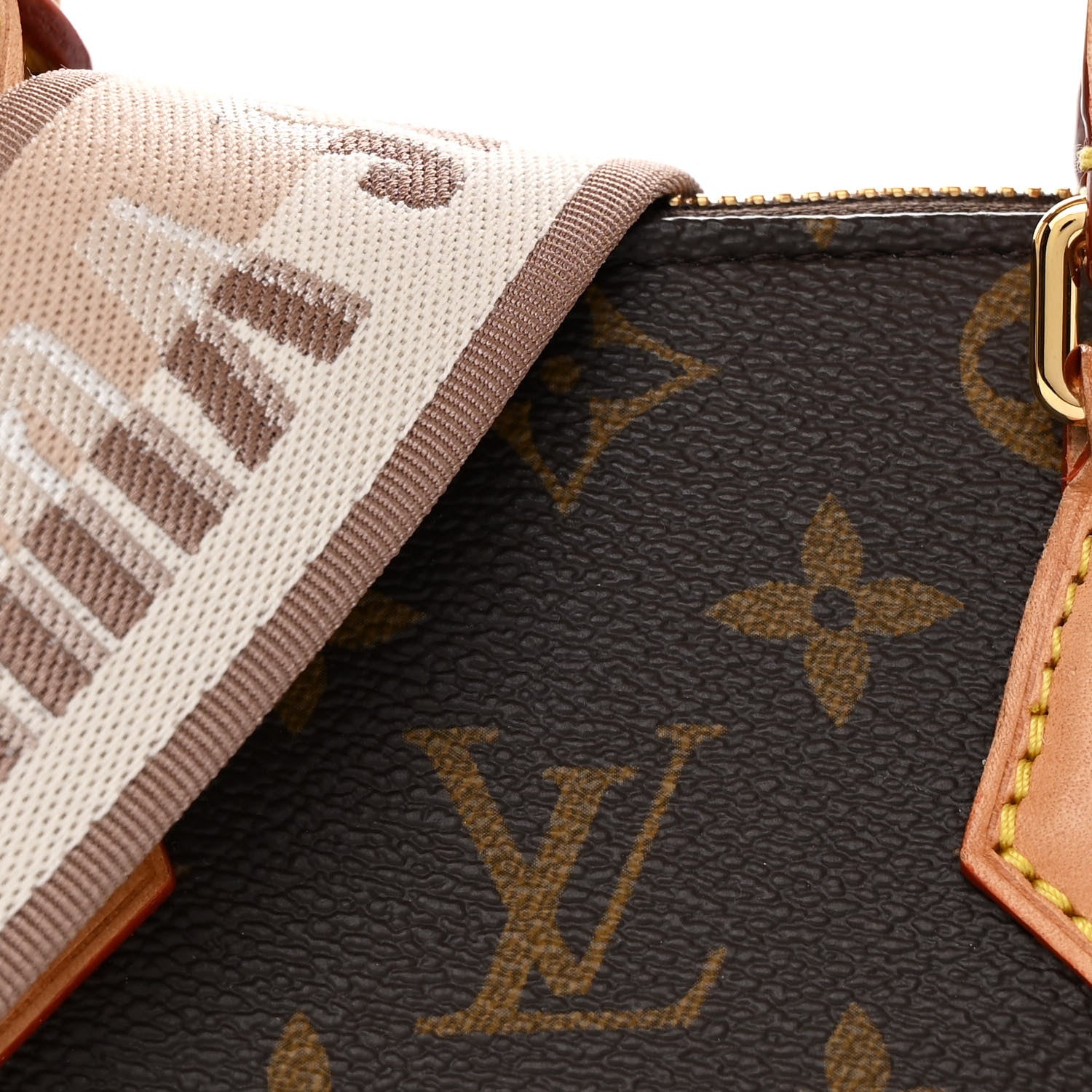 Louis Vuitton Monogram Speedy Bandouliere 20 Beige 7 of 10