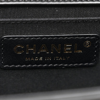 Chanel Lambskin Quilted Medium Boy Flap Black 6 of 9