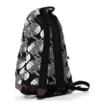 Gucci X THE NORTH FACE Econyl Nylon Medium Backpack Black Ivory New Acero Crop 2 of 9