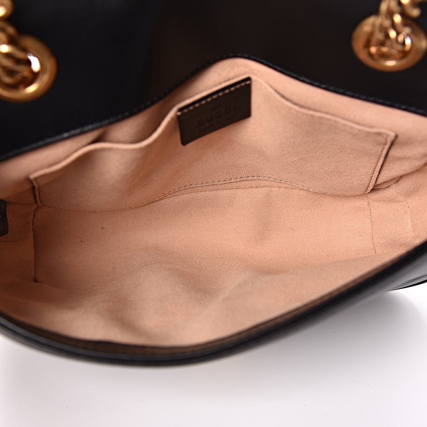 Calfskin Matelasse Mini GG Marmont Shoulder Bag Black