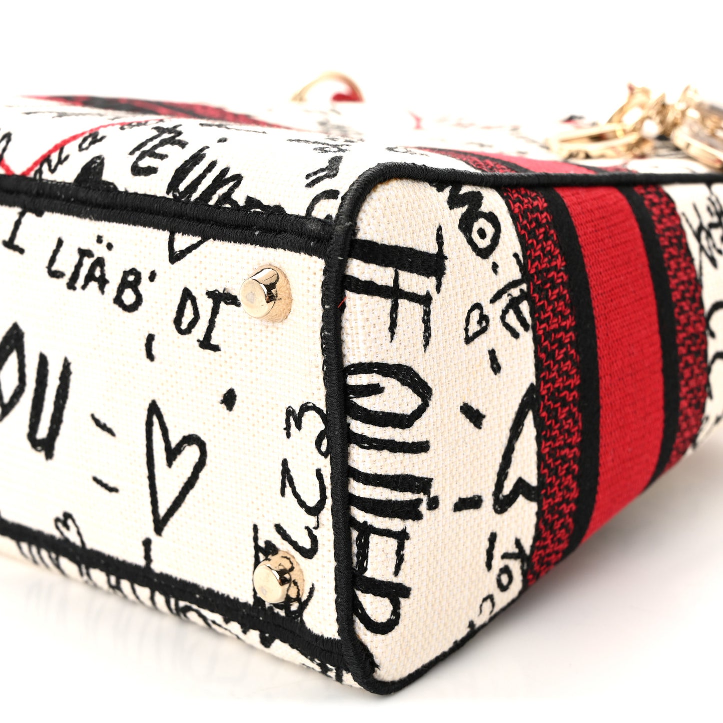 Canvas Medium DiorAmour Graffiti Lady D-Lite Latte