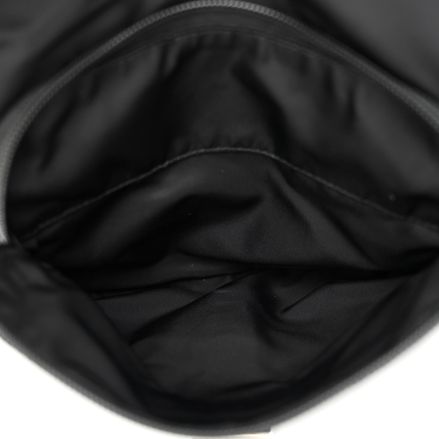 Prada Tessuto Nylon Saffiano Small Vela Messenger Black 6 of 14