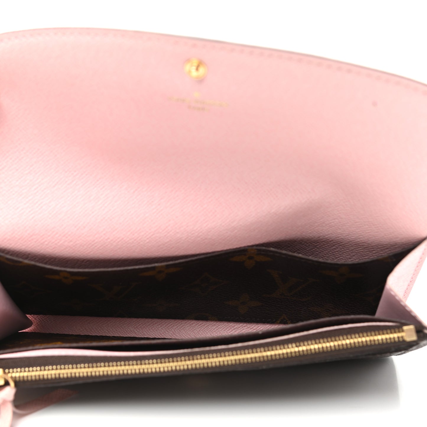 Monogram Emilie Wallet Rose Ballerine