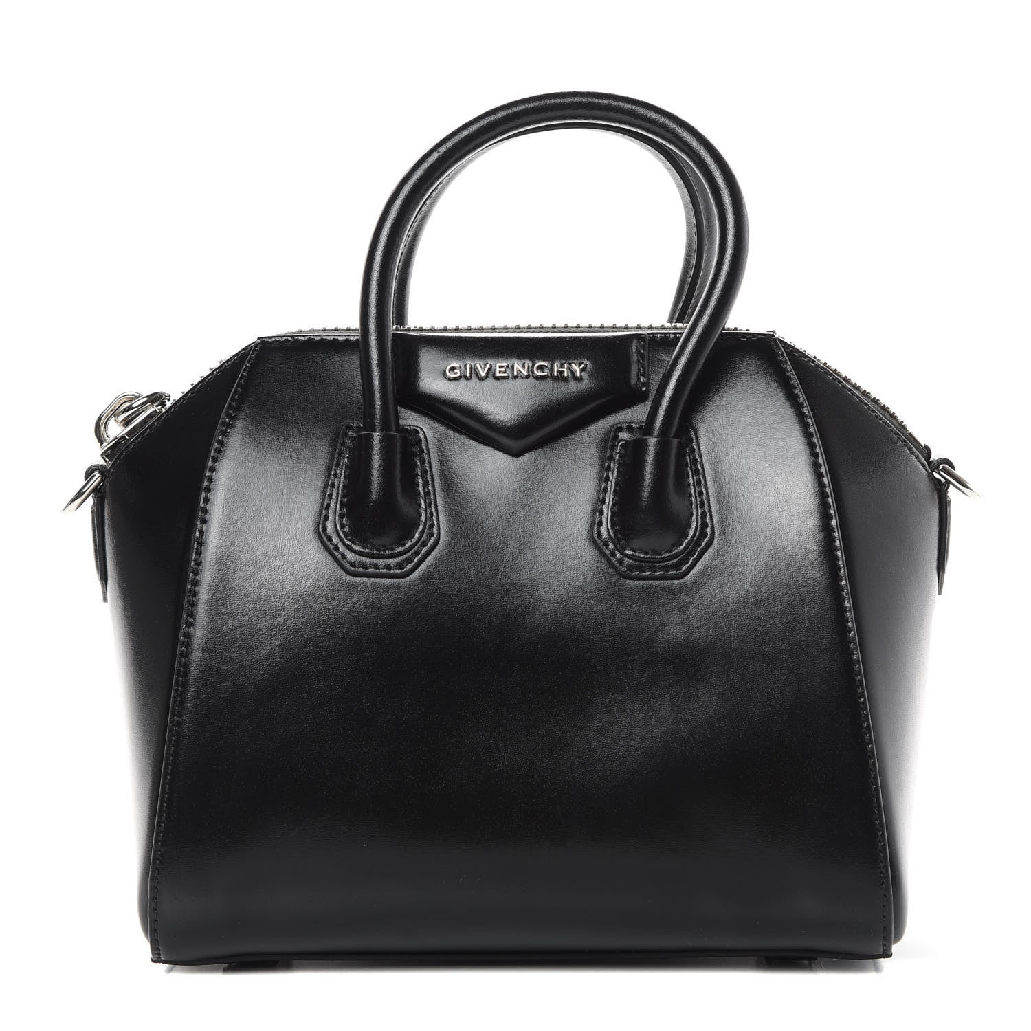 Givenchy Shiny Lord Calfskin Mini Antigona Black 1 of 13