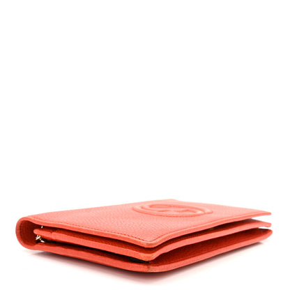 Gucci Pebbled Calfskin Soho Wallet On Chain Sun Orange 4 of 9