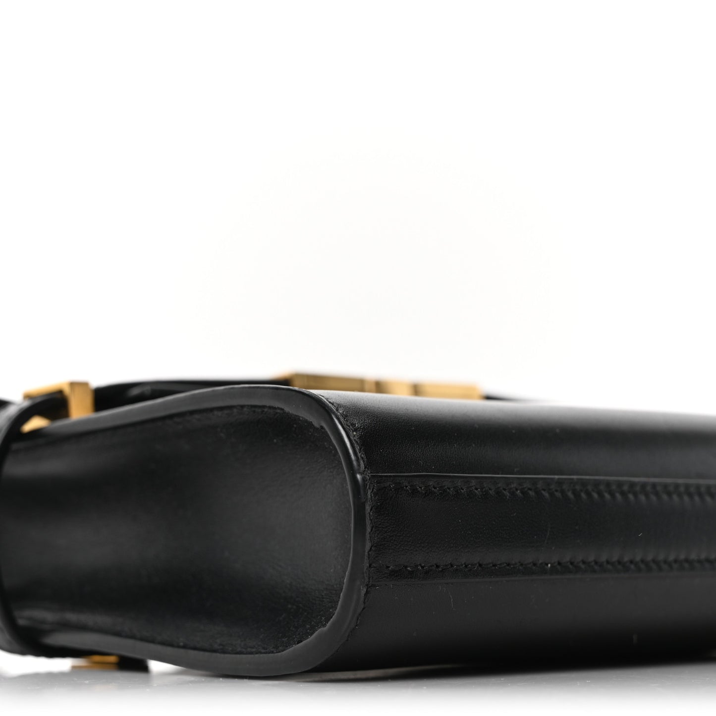 Smooth Calfskin Mini Manhattan Shoulder Bag Black