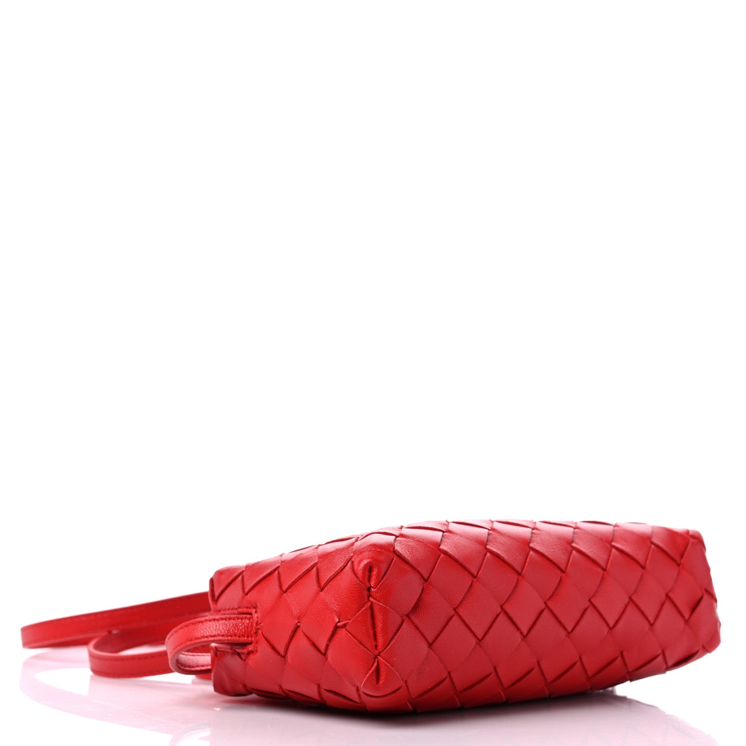 Bottega Veneta Nappa Intrecciato Mini Crossbody Bright Red 4 of 9