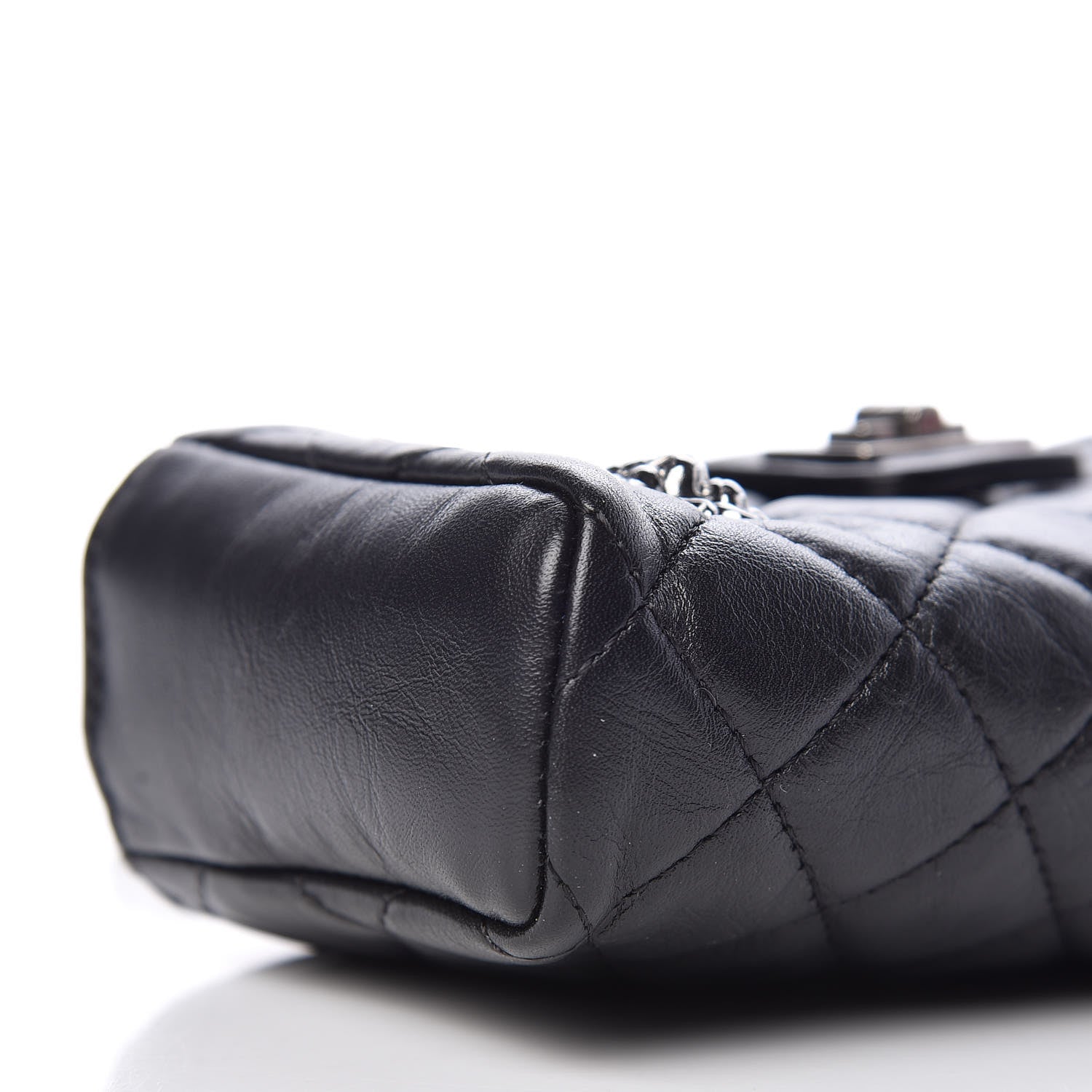 Chanel Aged Calfskin Lucky Charms 2.55 Reissue Mini Clutch With Chain Black 10 of 11