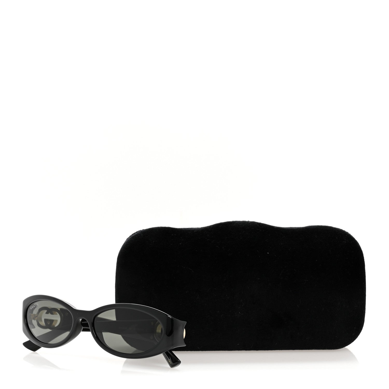 Gucci Acetate Oval Sunglasses GG1660S Black 9 of 9