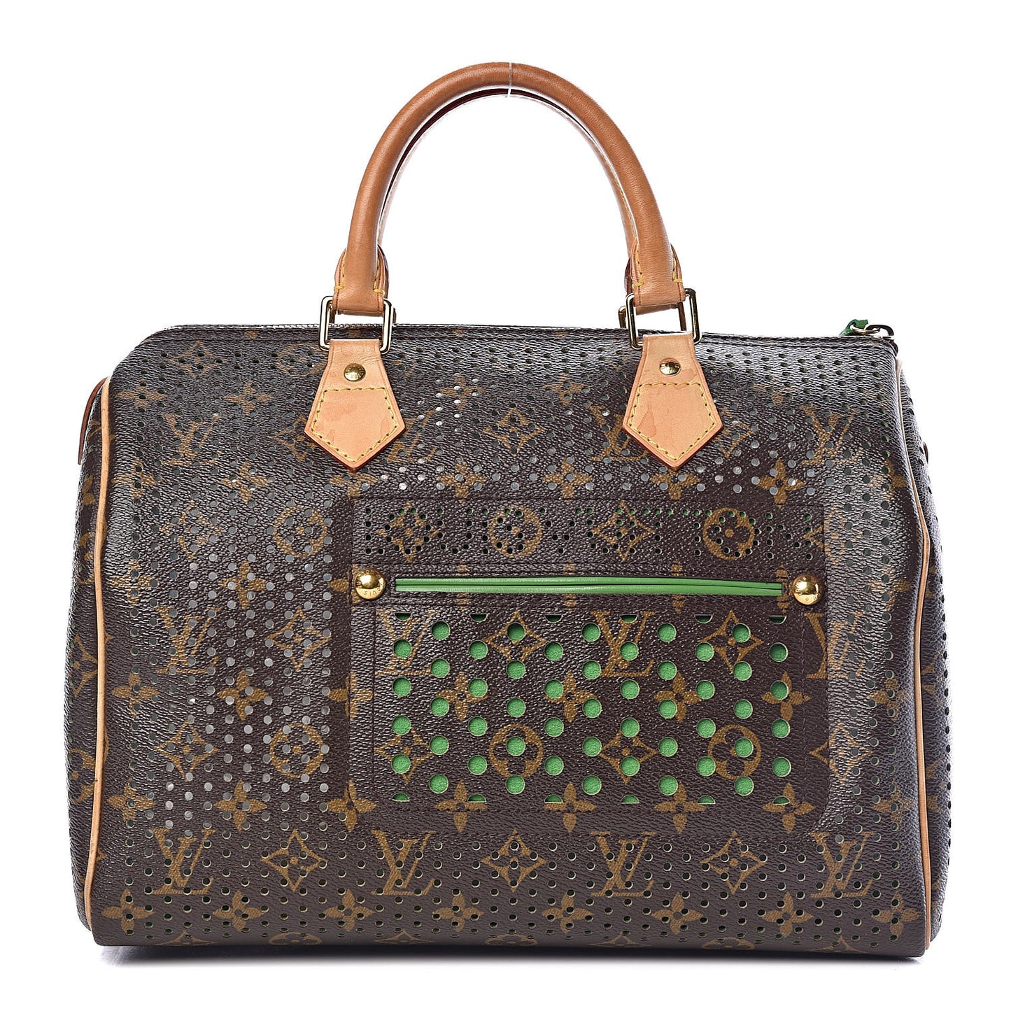 Monogram Perforated Speedy 30 Green