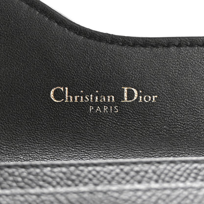 Christian Dior Grained Calfskin Saddle Card Holder Black 6 of 8