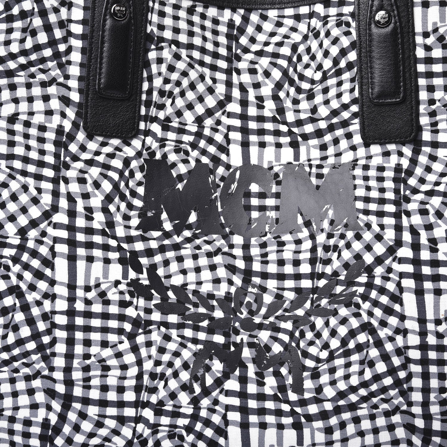 MCM Visetos Large Liz Reversible Shopper Tote Black 18 of 19