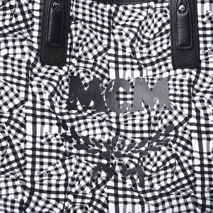 MCM Visetos Large Liz Reversible Shopper Tote Black 18 of 19