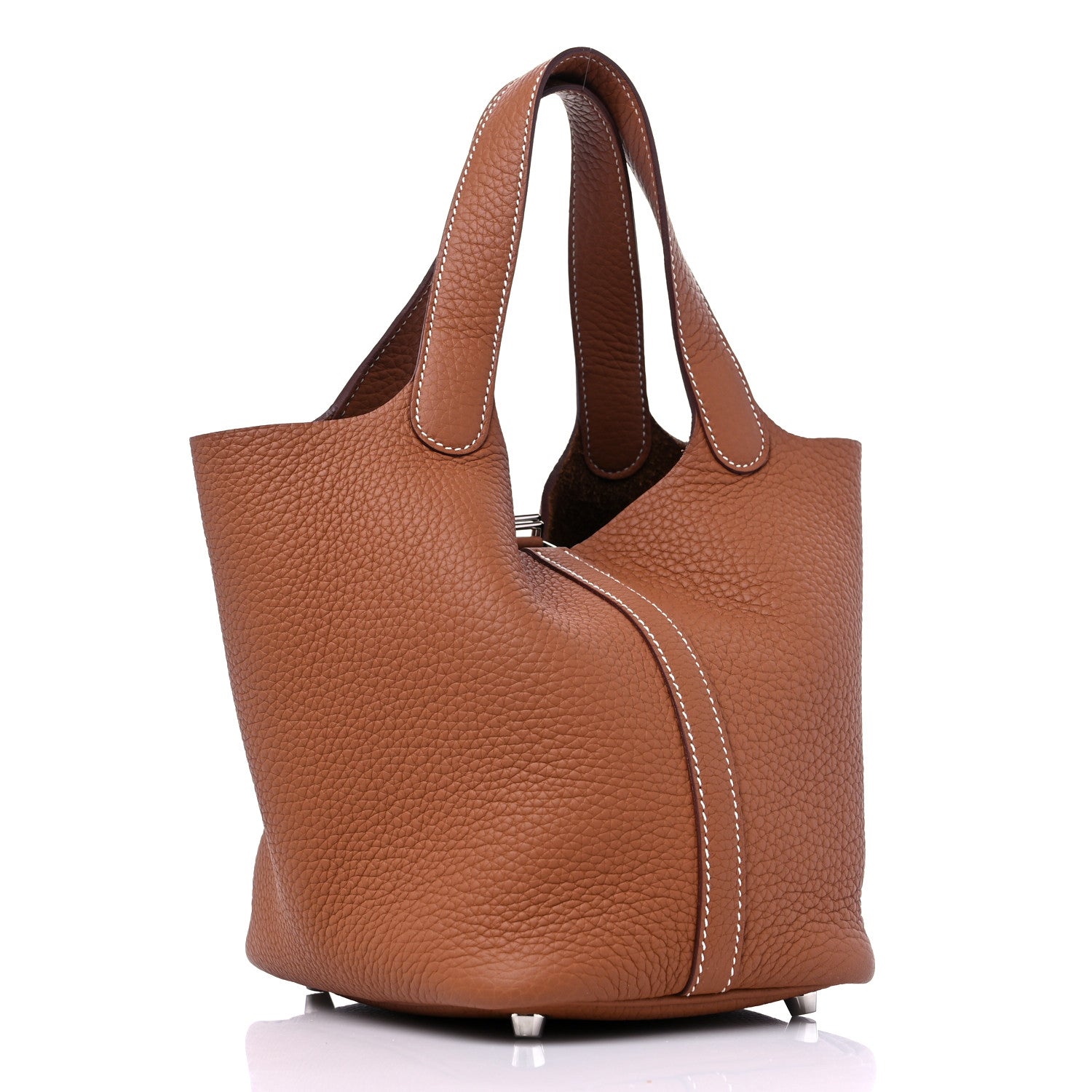 Hermes Taurillon Clemence Picotin Lock 18 PM Gold 3 of 8