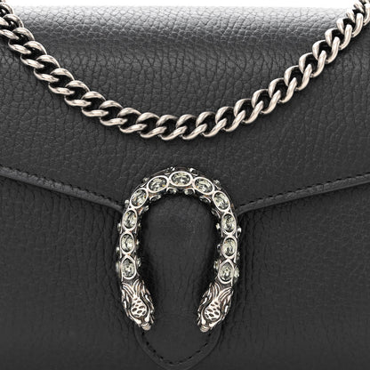 Gucci Calfskin Mini Dionysus Chain Wallet Black 8 of 13