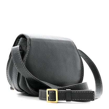 Chloe Calfskin Mini Marcie Round Crossbody Bag Black 3 of 12