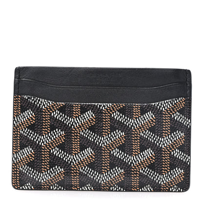 Goyard Goyardine Saint Sulpice Card Holder Black 1 of 8