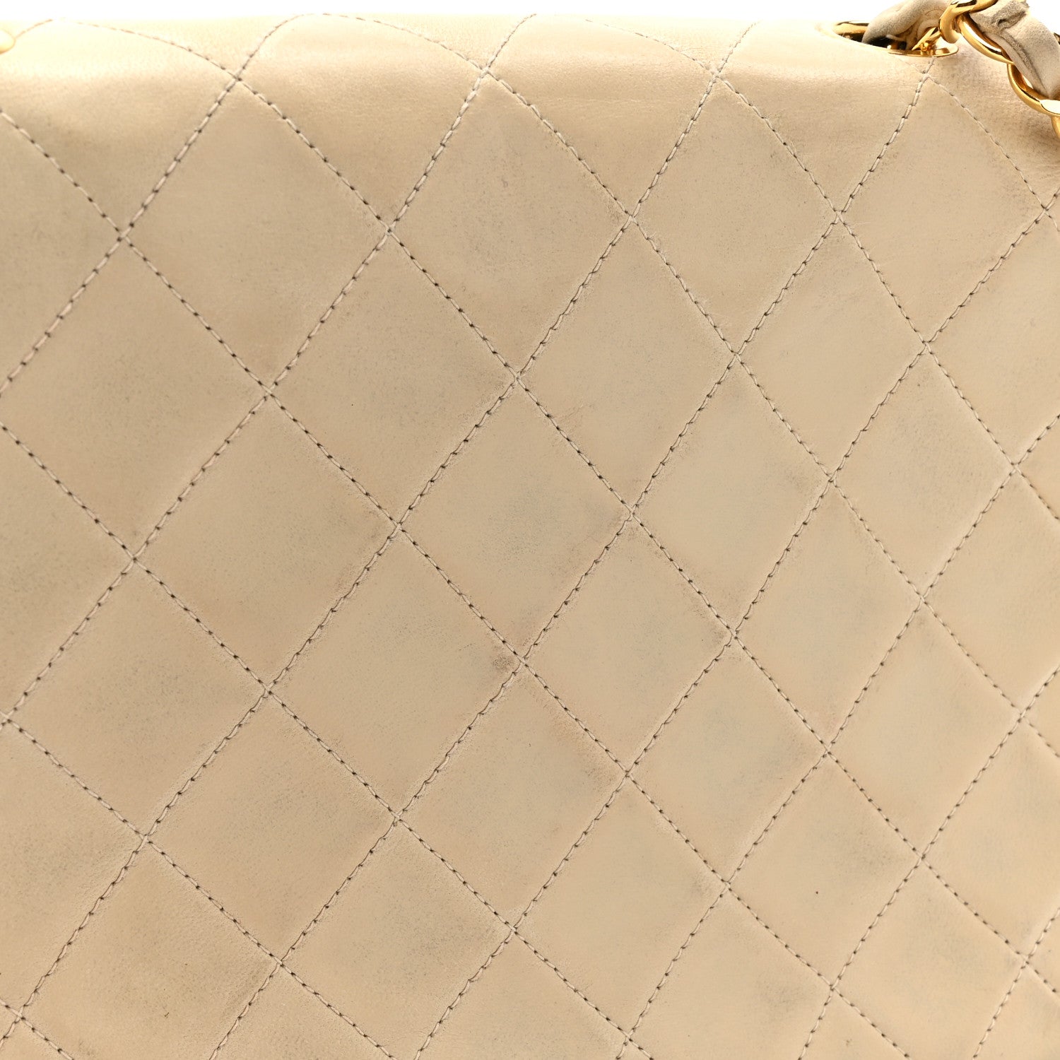 Chanel Lambskin Quilted Small Single Flap Beige 16 of 17