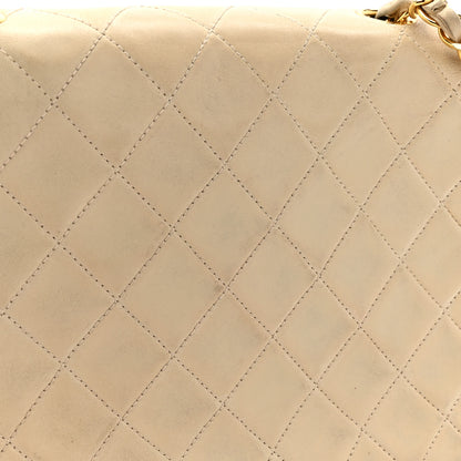 Chanel Lambskin Quilted Small Single Flap Beige 16 of 17