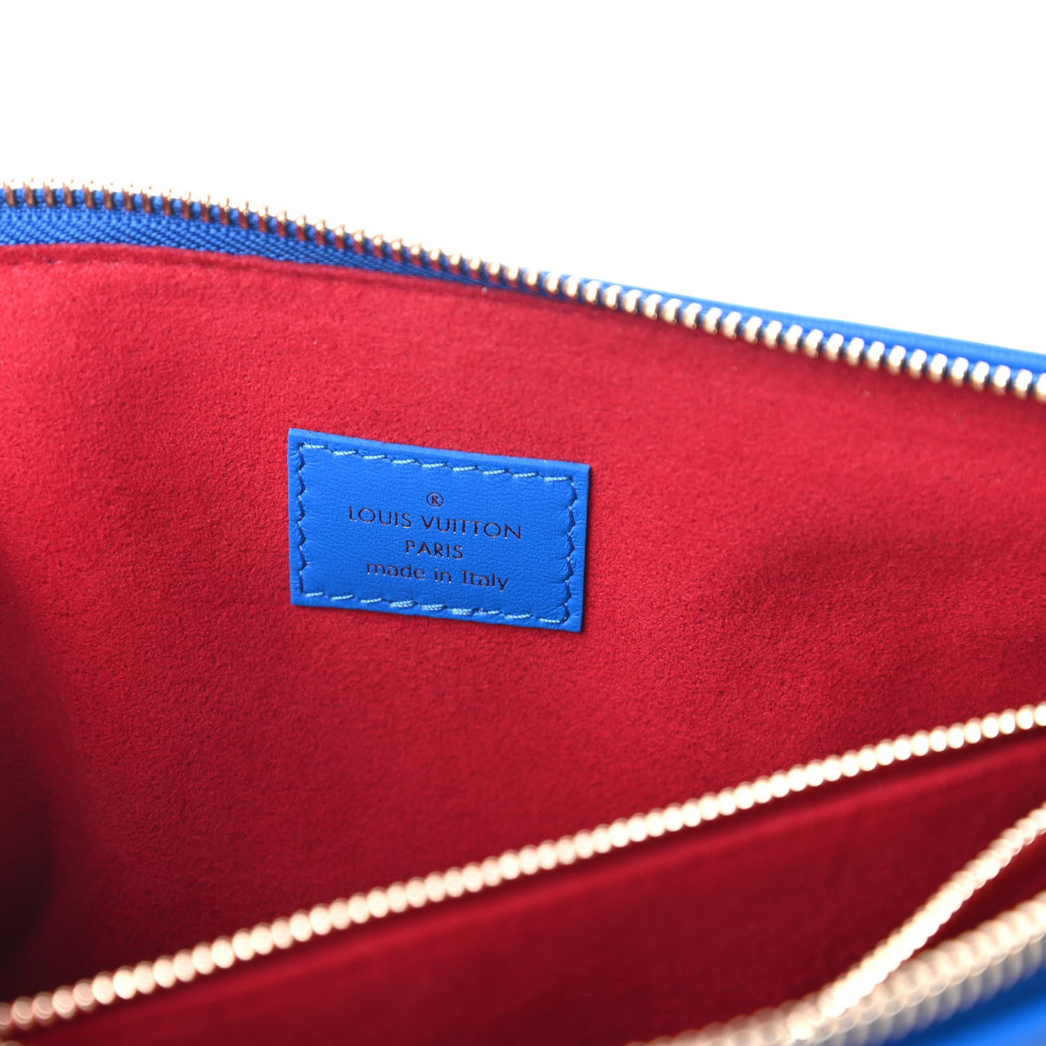 Louis Vuitton Lambskin Embossed Monogram Vuittamins Coussin PM Blue Red 8 of 10