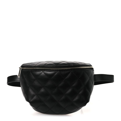 Chanel Calfskin Quilted Waist Belt Bag Black 1 of 14