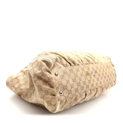 Gucci Monogram D Gold Tote Metallic Gold 6 of 19