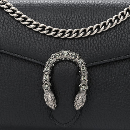 Gucci Calfskin Mini Dionysus Chain Wallet Black 8 of 12