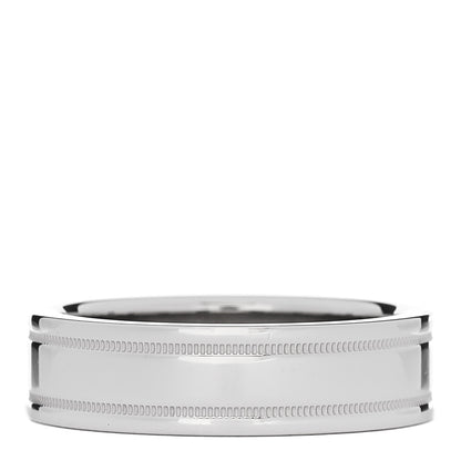 Tiffany Platinum 6mm Together Double Milgrain Band Ring 59 8.75 1 of 5